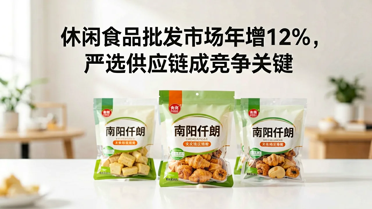 休闲食品批发市场年增12%,严选供应链成竞争关键